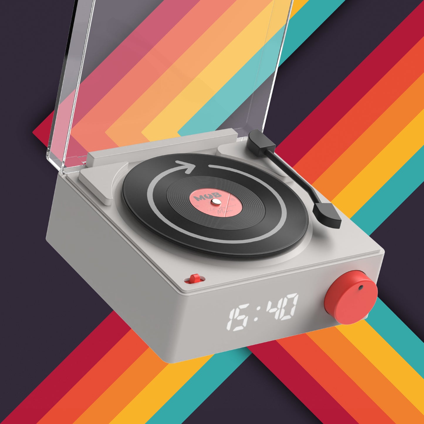 VS-80 Speaker & Alarm Clock - GREY
