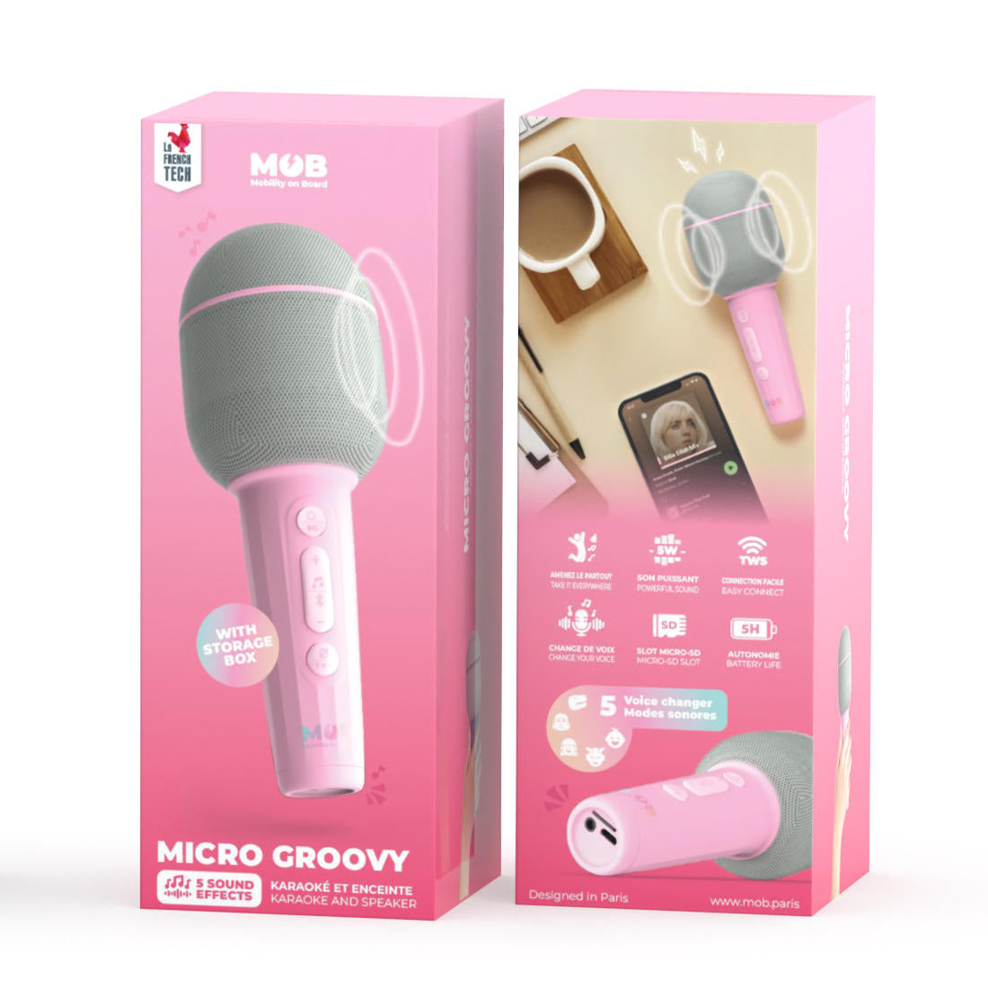 Groovy Marshmallow Karaoke Microphone