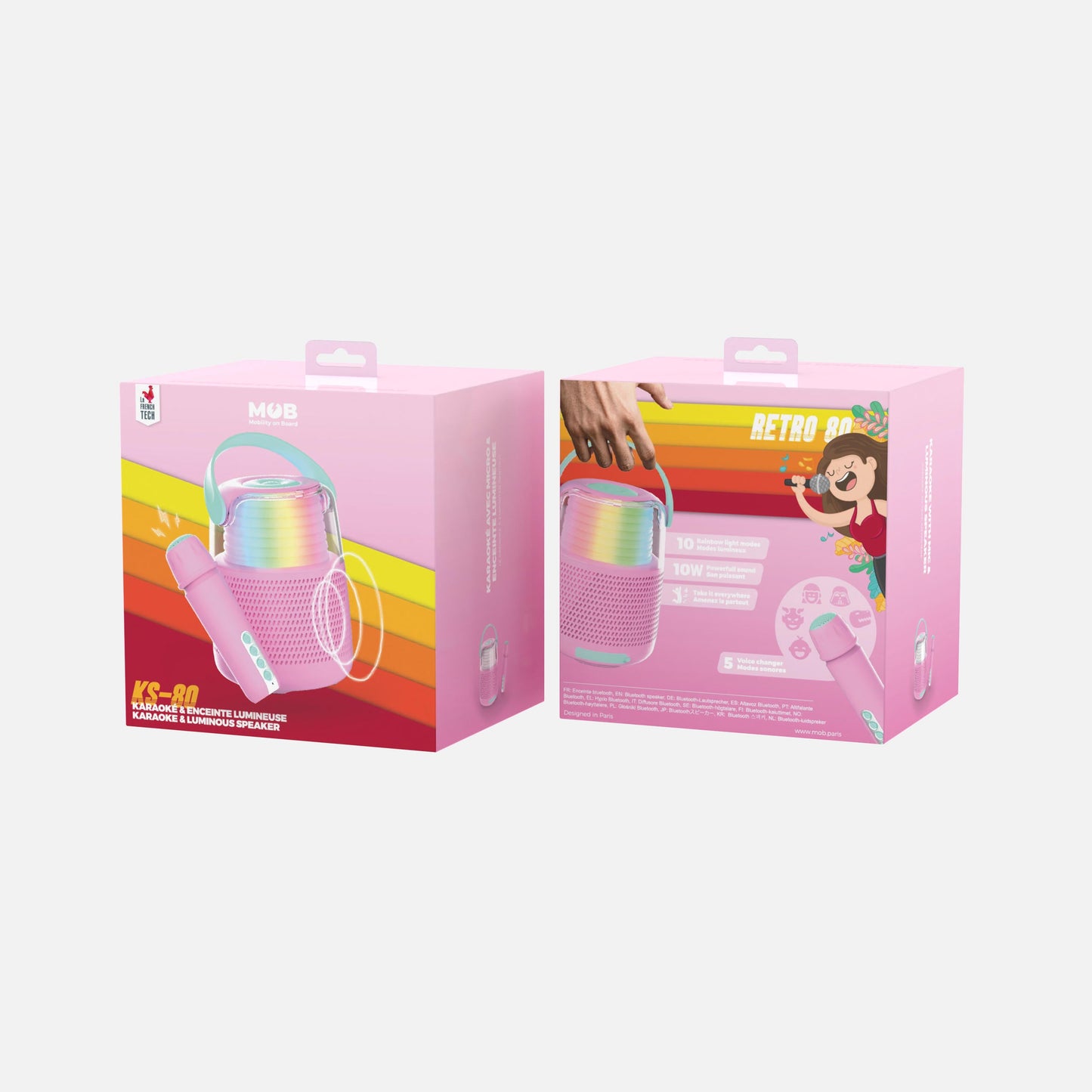 Enceinte & Karaoké KS-80 - ROSE