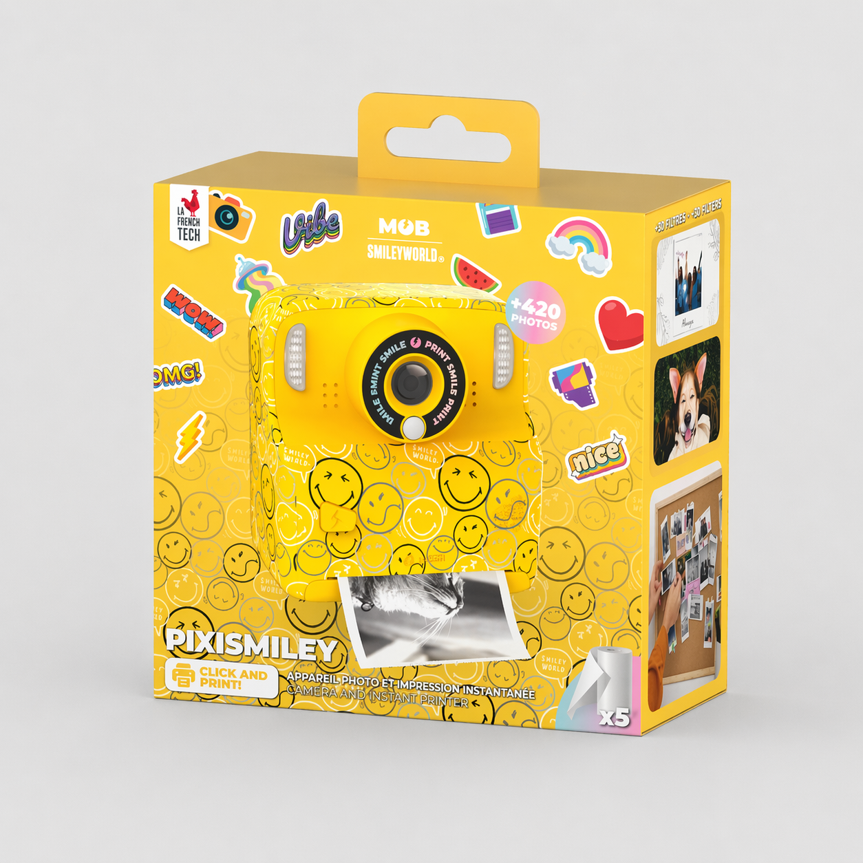 Camera PIXISMILEY - Jaune