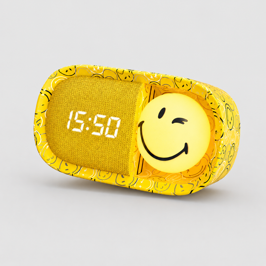 SMILEY DREAMY CLOCK - Jaune