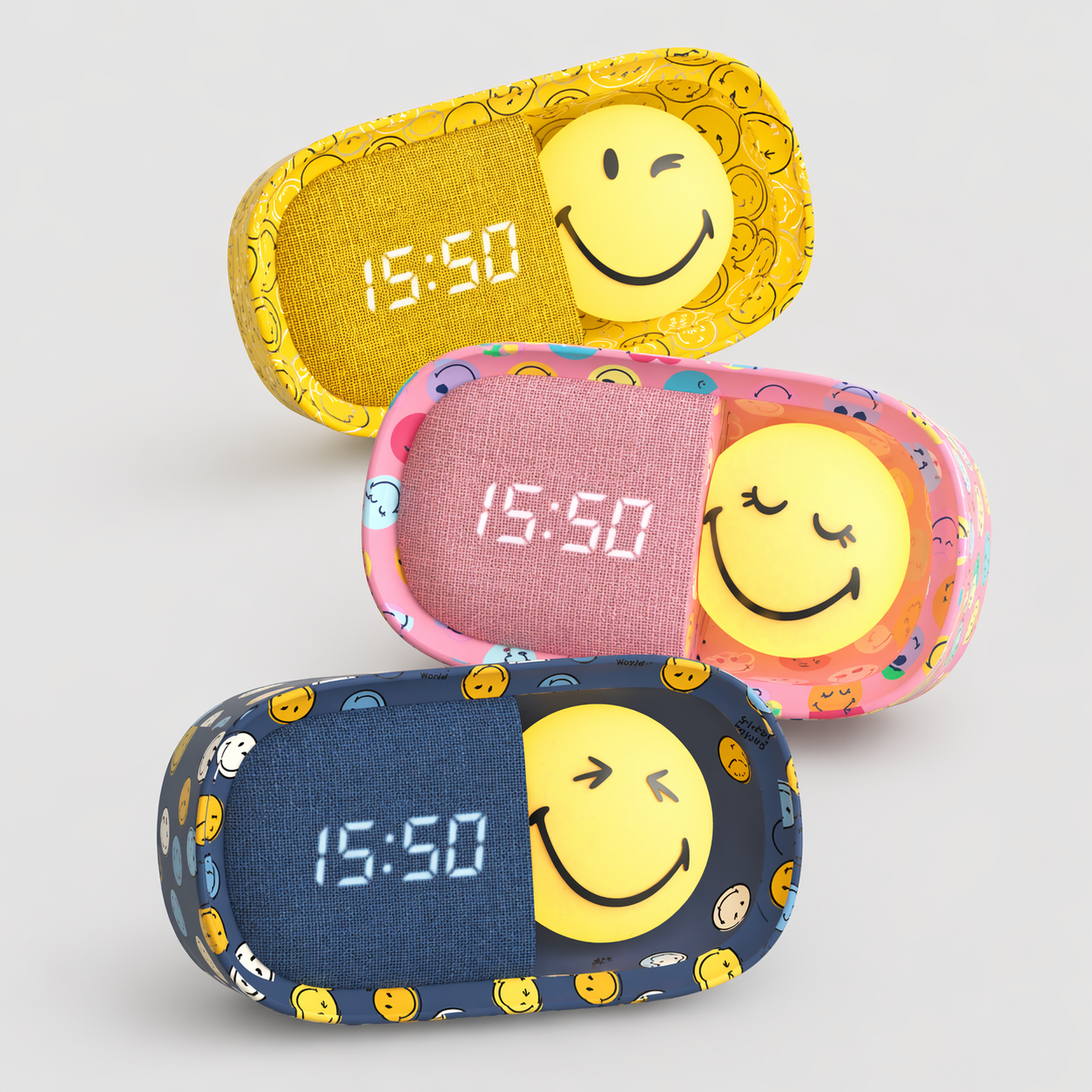 SMILEY DREAMY CLOCK - Jaune