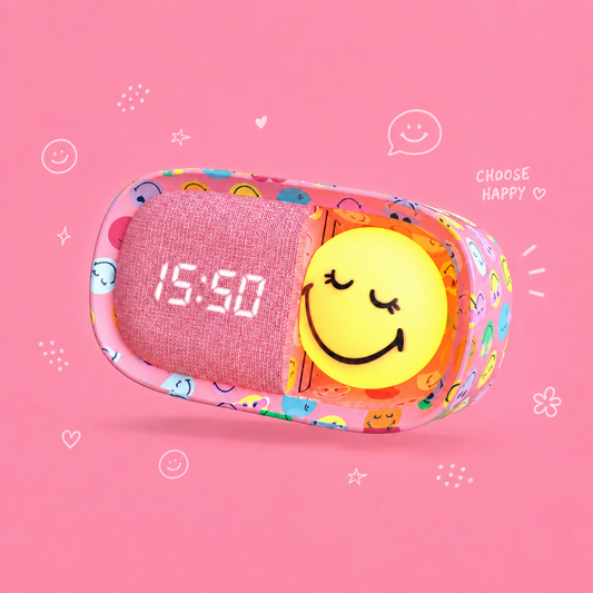 SMILEY DREAMY CLOCK - Pink