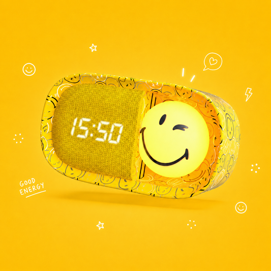 SMILEY DREAMY CLOCK - Yellow