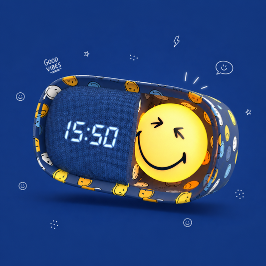 SMILEY DREAMY CLOCK - Blue