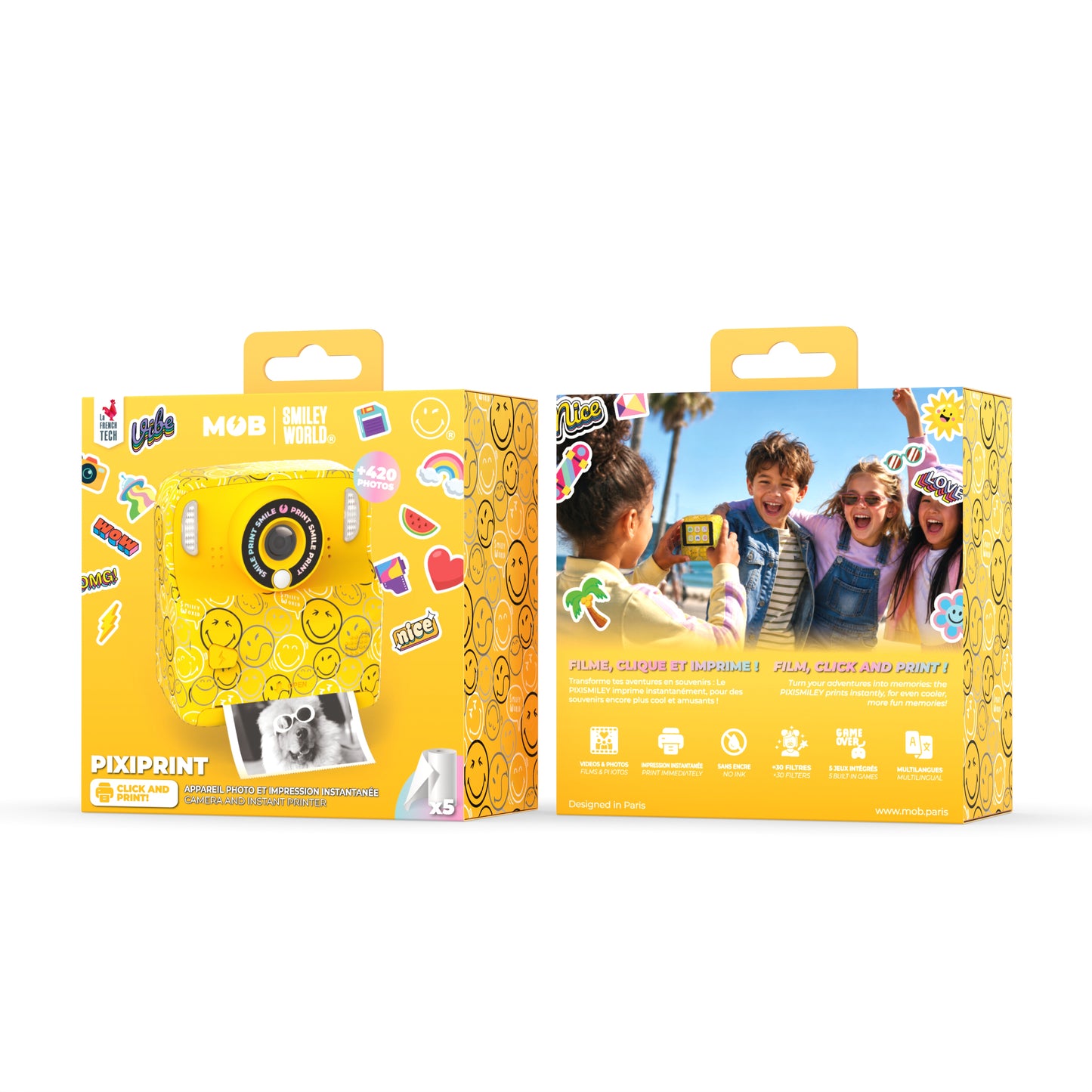 Camera PIXISMILEY - Jaune